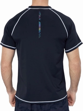 Mens Swim Shirts UPF 50  Sun Protection Quick Dry SPF Rash Guard Outdoor Beach Fishing T Shirts