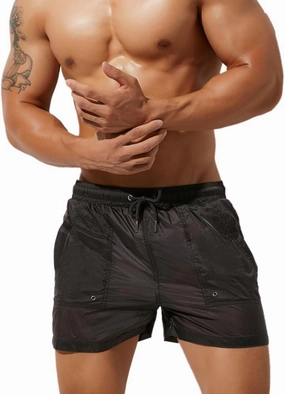 Mens Swim Trunk with Mesh Liner & Slant Pockets for Beach Surfing,Swimming,Board Sports