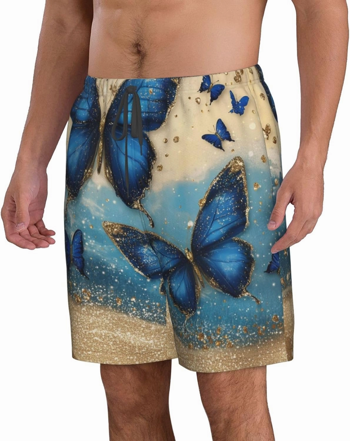 Mens Swim Trunks Quick Dry Board Shorts Beach Shorts with Mesh Lining