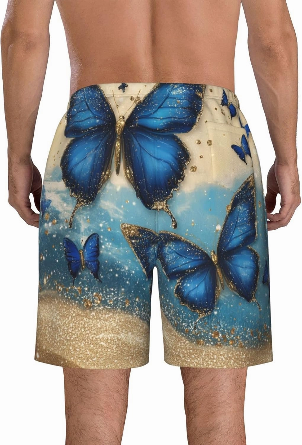 Mens Swim Trunks Quick Dry Board Shorts Beach Shorts with Mesh Lining
