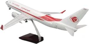 Metal Aircraft Model 47cm for A330 Air Algerie Plane Model Resin Planes with Base Wheel Landing Gear for Collection Aviation Enthusiasts(No Light)