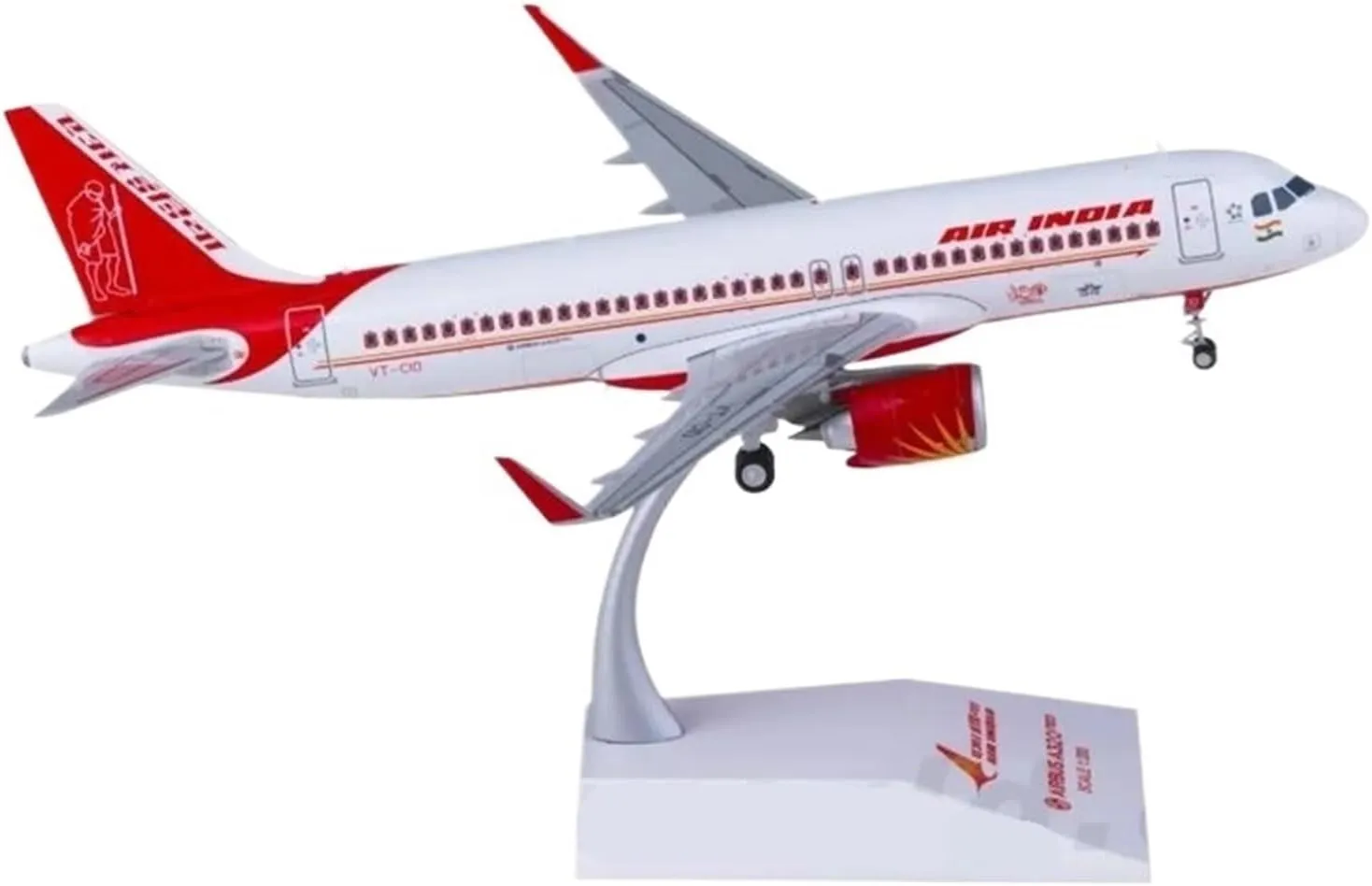 Metal Aircraft Model Diecast 1:200 Scale for Air India A320neo VT-CIO Alloy Aircraft Model Metal Plane Collectible Display Aviation Enthusiasts