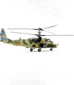 Metal Aircraft Model Scale 1:72 for Russian Army Black Shark Gunship KA-50 Aircraft Model Display Decorated Aviation Enthusiasts