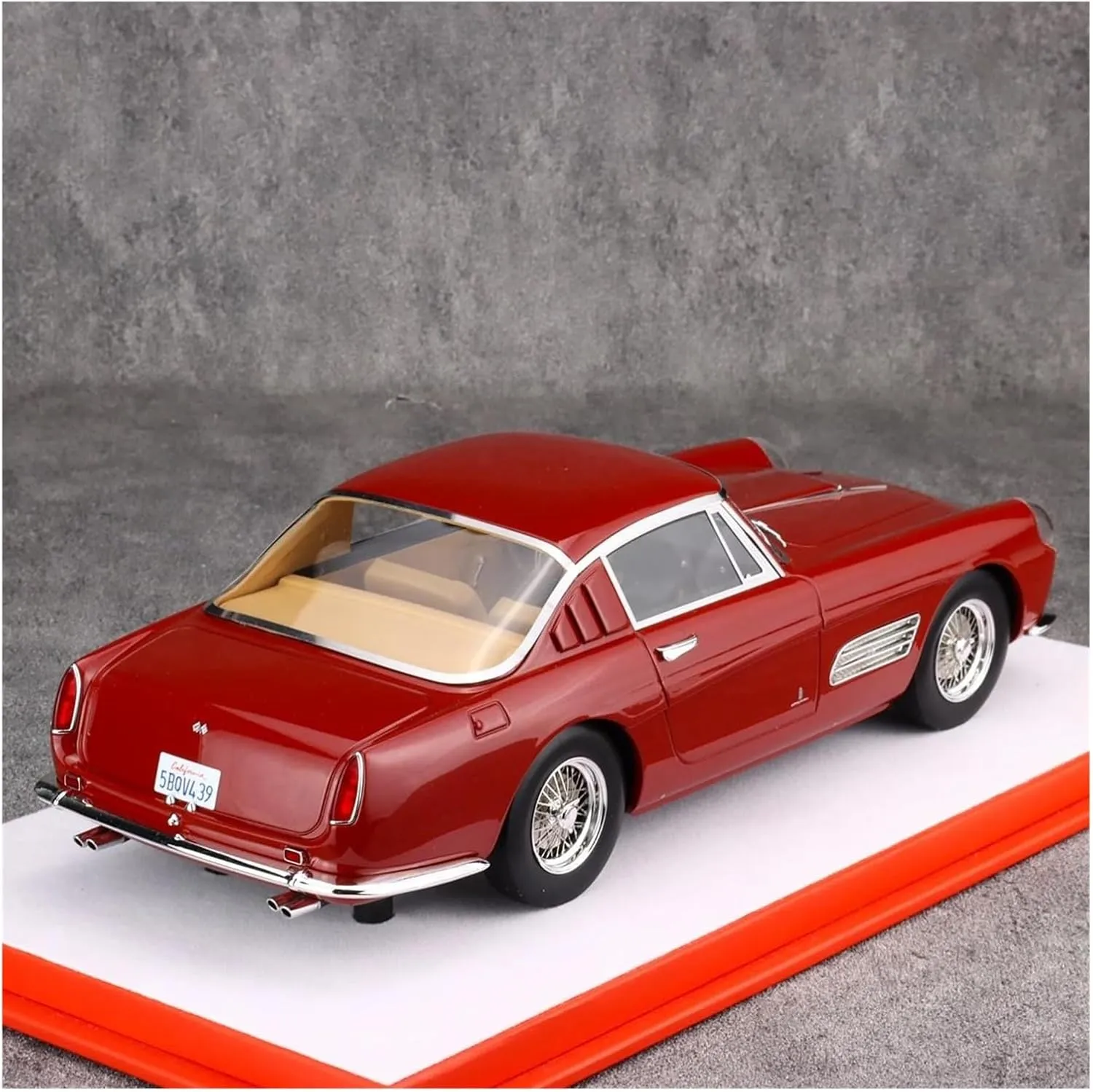 Metal Car Model 1:18 for Ferrari 410 S.A. 1958 Superfast Simulation Car Model Hobbyist Collection Home Ornaments Die Cast Vehicles(White)