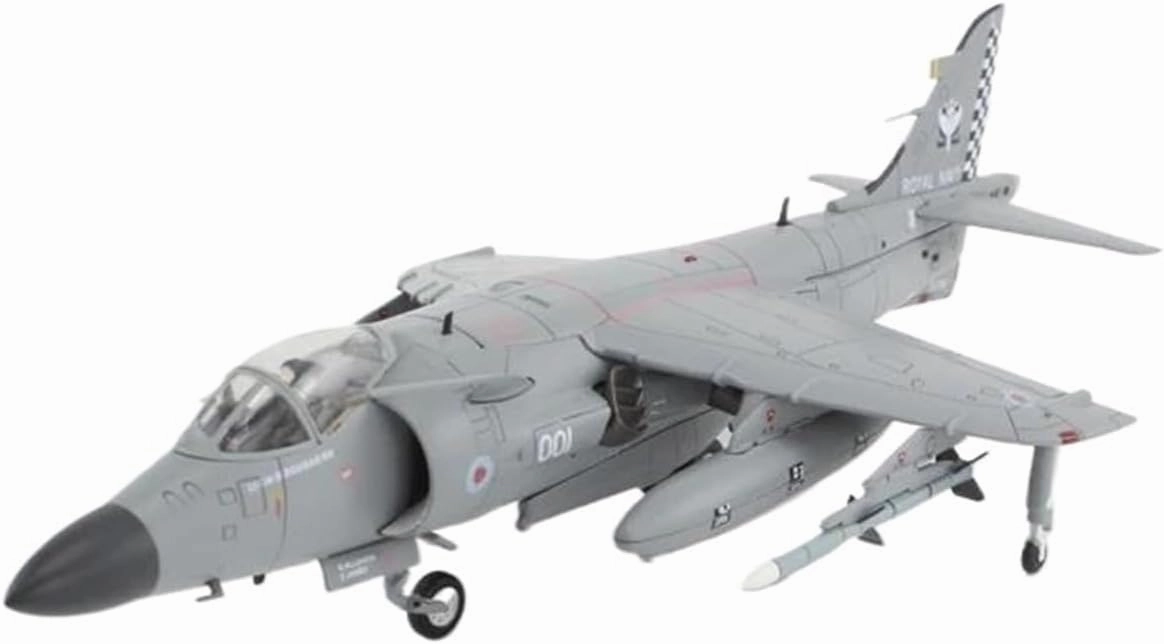 Metal Aircraft Model 1:72 Scale for Sea Harrier FA.2 Harrier Fighter Jet Military Model Diecast Alloy Classics Static Display Aviation Enthusiasts