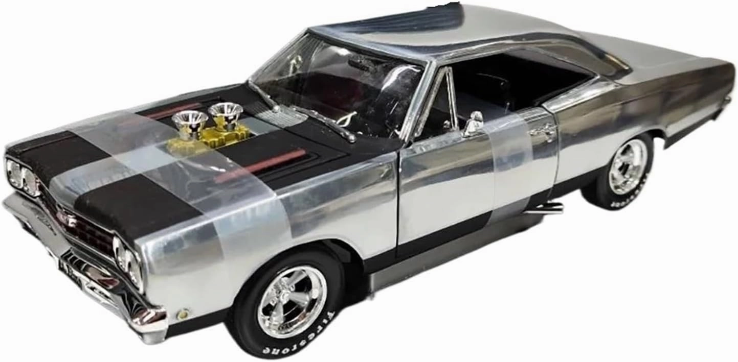 Metal Vehicles Toys 1/18 for Plymouth GTX Clear Oil Special Edition Alloy Car Model Ornament Collection Hobby Toy Home Or Office Décor
