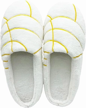 Mexican Concha Slippers for Women Concha Pantuflas Soft Plush House Slippers Memory Foam Slippers with Plush Lining Non-Slip Soles for Indoor Outdoor Use