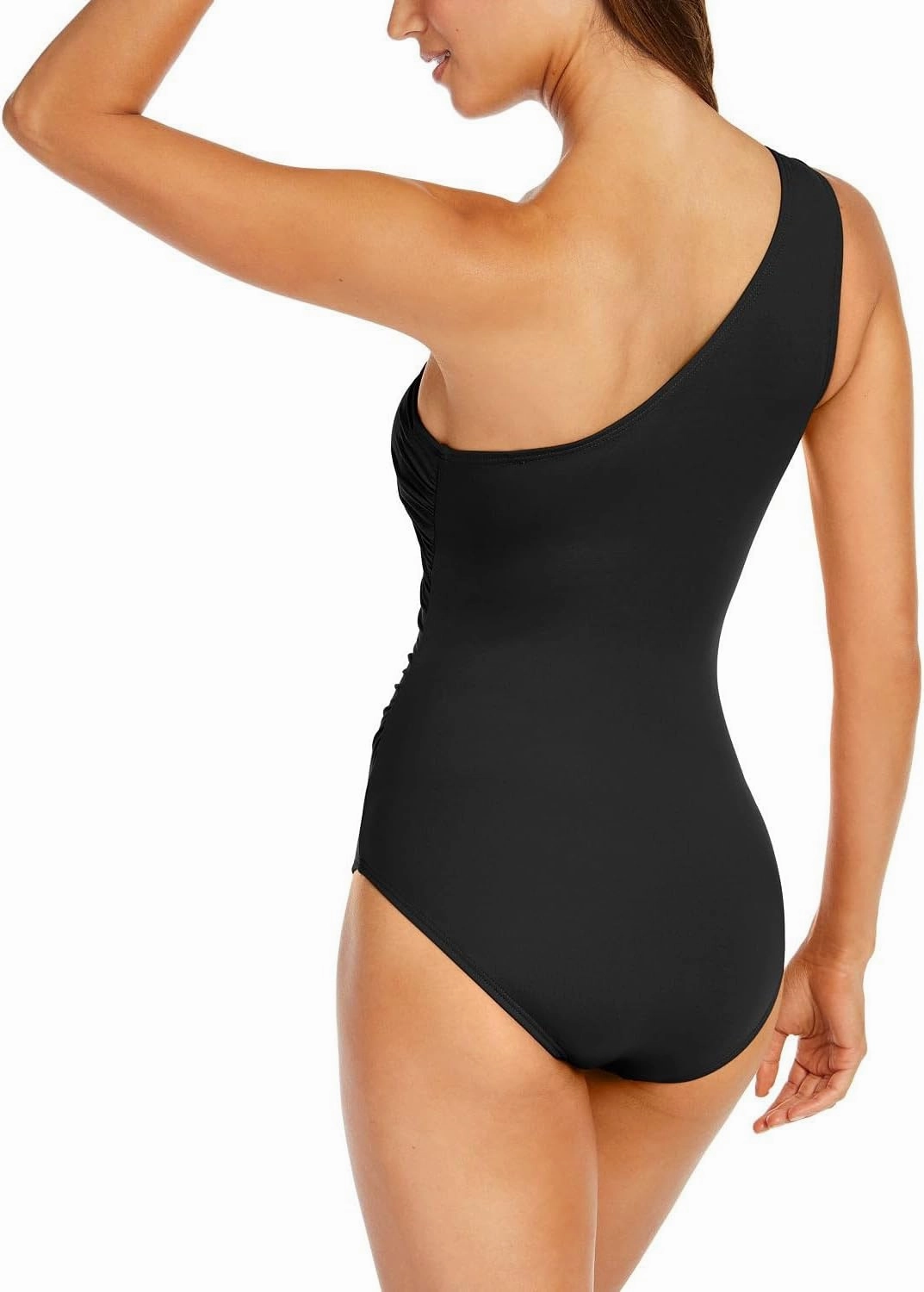 Michael Kors Women's Solid Logo Ring Shoulder One Piece