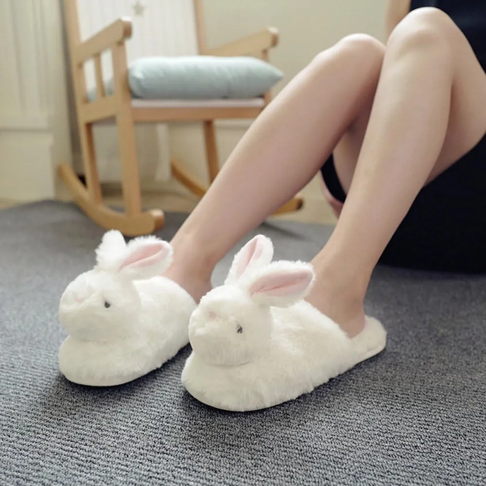 Millffy Women Cute Plush Animal Unicorn Slippers Bunny Rabbit Shoes Indoor Home Bedroom Slippers