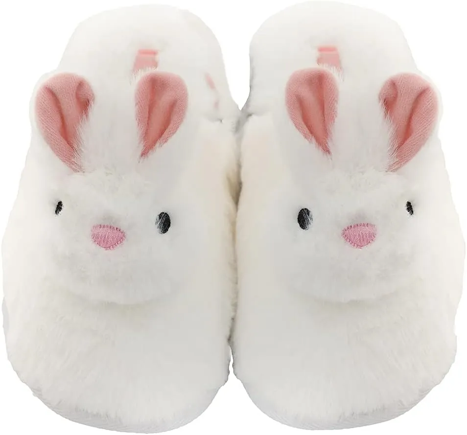Millffy Women Cute Plush Animal Unicorn Slippers Bunny Rabbit Shoes Indoor Home Bedroom Slippers