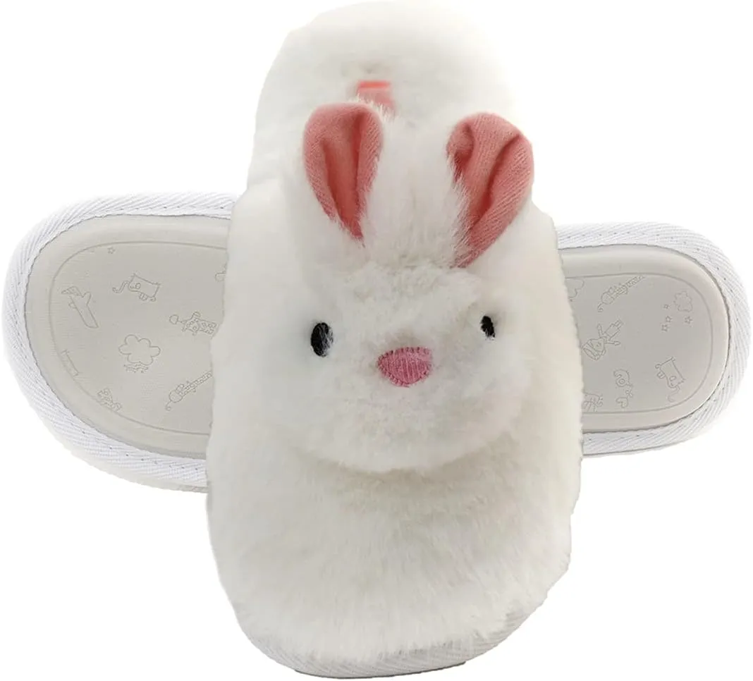 Millffy Women Cute Plush Animal Unicorn Slippers Bunny Rabbit Shoes Indoor Home Bedroom Slippers