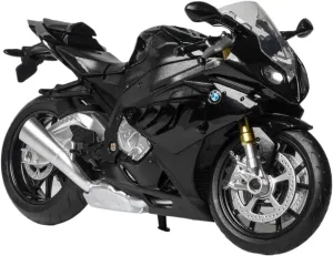 Mini Simulation Motorcycle Toys 1:12 for BMW S1000RR Die-Casting Motorcycle Model Toy Car Adult for Boys(Black)