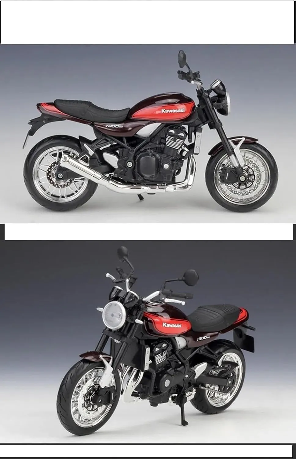 Mini Simulation Motorcycle Toys 1/12 for Kawasaki Z900RS Toy Motorcycle Model Alloy Die-Casting Static Simulation Model Motorcycle Toys Adult for Boys(Black)