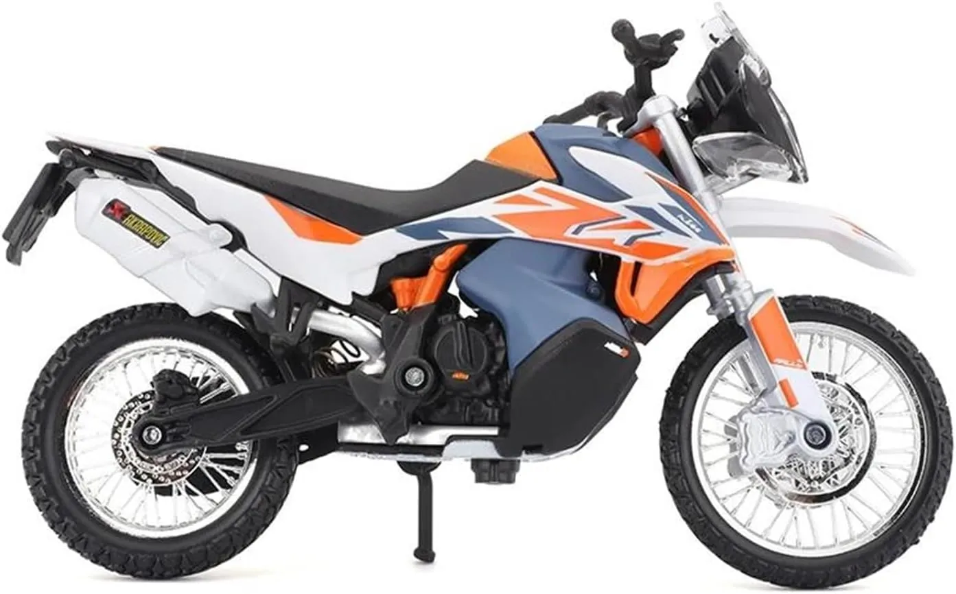 Mini Simulation Motorcycle Toys 1:18 for New KTM 790 Adventure R Rally Simulation Alloy Motorcycle Model Toy Car Gift Collection Adult for Boys