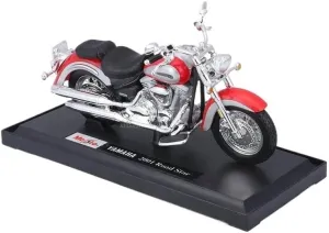Mini Simulation Motorcycle Toys 1:18 for Yamaha Highway MT-07 YZF-R1 2021 Simulation Alloy Motorcycle Model Toy car Adult for Boys(Red)