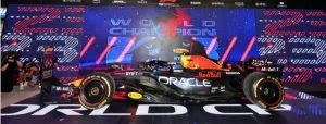 Minichamps Red Bull Racing RB19 Max Verstappen 2nd Place Qatar GP 2023 World Champion
