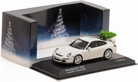 Minichamps Porsch. 911 GT3 2006 White with Christmas Tree Christmas 2024 Limited Edition 300 Pack - 1/43 Scale - Collection Miniature Car 400065405