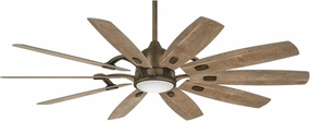 Minka' Aire Barn 65 in. LED Indoor Bronze Smart Ceiling Fan with Remote Control, Heirloom Bronze