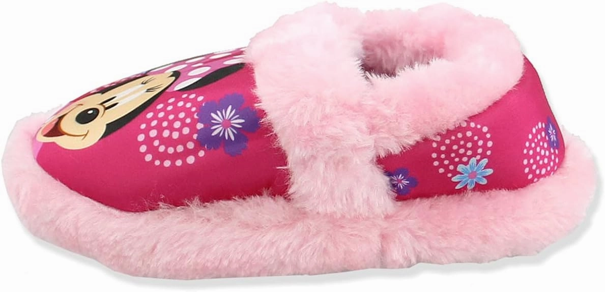 Minnie Mouse Toddler Girl's Plush A-Line Slippers
