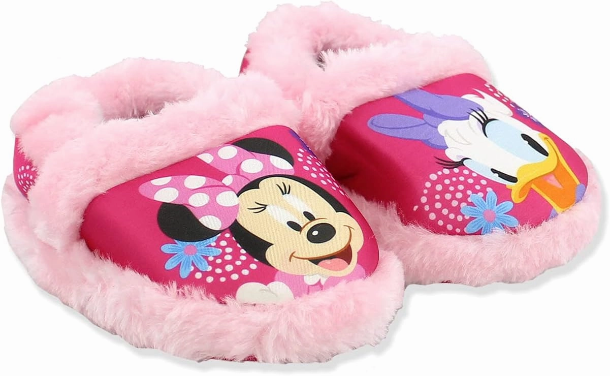 Minnie Mouse Toddler Girl's Plush A-Line Slippers