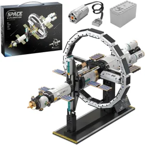 MISINI M6409 International Space Station Building Blocks Kit, 2221 Pcs Creative Space Model Building Set, STEM Education Gift for Teens and Adults