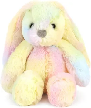 MON AMI Mini Rainbow Bunny Plushie – 8" Stuffed Animal Plush Toy for Kids, Soft and Cuddly Bunny Plush Toy, Cute Easter or Birthday Gift, Huggable Toy, Adorable Stuffed Toy for Kids