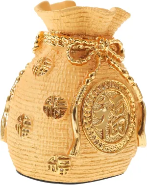 Money Bag Shape Piggy Bank Car Interior Decor Creative Money Box Ornament for Home Vehicle Money Bag Figurine Unique Design for Warm Atmosphere Vivid