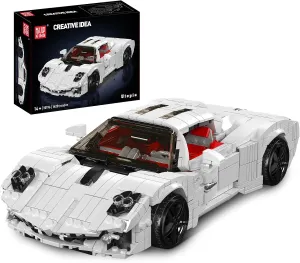 Mould King 10196 Utopia Supercar Building Kit,1423  PCS Technic Sports Car Model, Creative Construction Building Toy for Teens and Adults