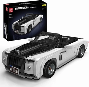 Mould King 10031 MOC Technical Car Model, Creative Technology Sports Convertible Car Model Building Kit, Kids Building Set with 1603 Parts