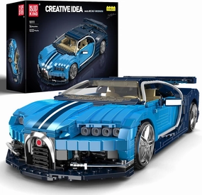 Mould King 10111 Super Sports Car Building Blocks, 1222 Pieces Racing Car Model Toy, Creative Idea Vehicle Collectible for Kids/Adult
