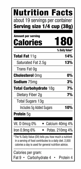 Mountain Trail Mix With Chocolate: Salted Peanuts, Raisins, Candies, Roasted Almonds, Cashews - Great Snack Snacking Food Treat, 26oz Jumbo Value Bag