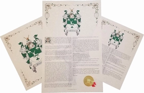Mr Sweets Sendra - Coat of Arms, Crest & History 3 Print Combo - Surname Origin: Spanish Spain