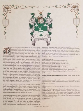Mr Sweets Sheraton Coat of Arms, Crest & History 8.5x11 Print - Name Meaning, Genealogy, Family Tree Aid, Ancestry, Ancestors, Namesakes - Surname Origin: English England