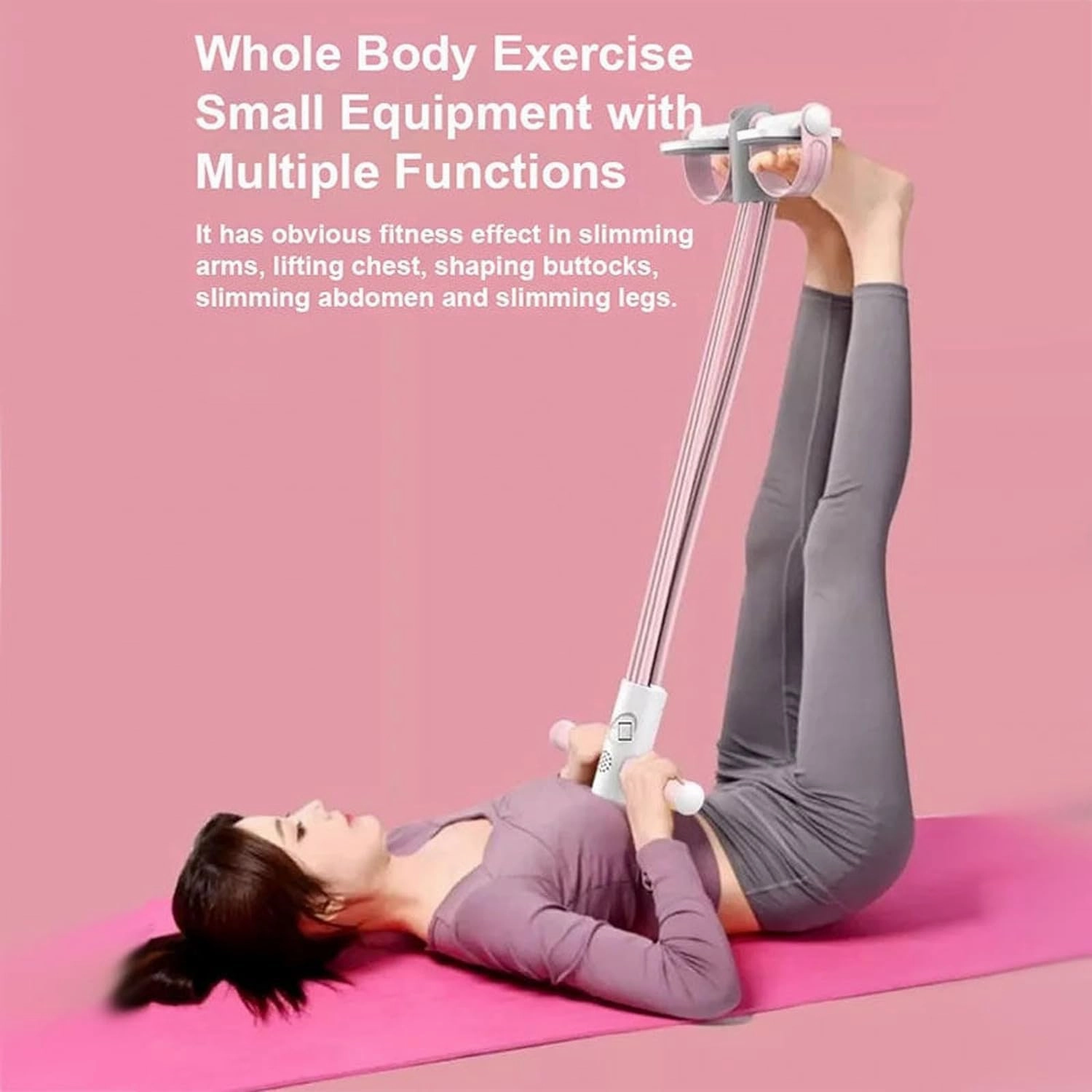 Multifunctional Pedal Puller Resistance Rope, 2024 New Multifunction Pedal Resistance Band, Tension Rope, 6-Tube Elastic Yoga Pedal Puller Resistance Band for Arm, Leg