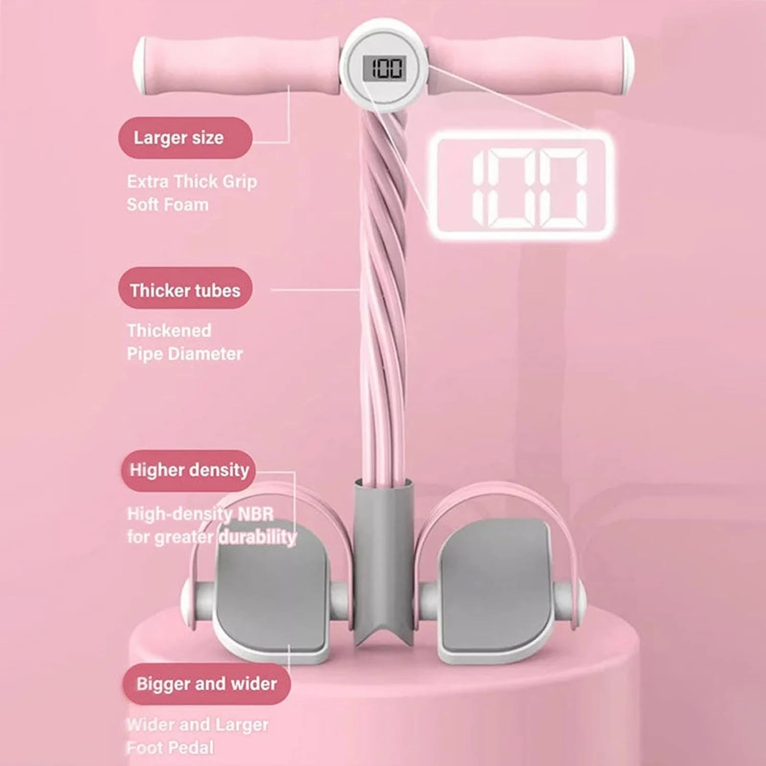 Multifunctional Pedal Puller Resistance Rope, 2024 New Multifunction Pedal Resistance Band, Tension Rope, 6-Tube Elastic Yoga Pedal Puller Resistance Band for Arm, Leg