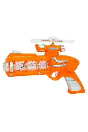 Musical Gun Toy for Kids (Orange) - Pack of 1