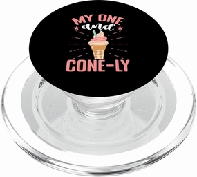 My One And Cone-ly Ice Cream Cone PopSockets PopGrip for MagSafe