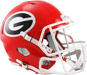 NCAA Georgia Bulldogs Full Size Speed Replica Helmet, Red, Medium