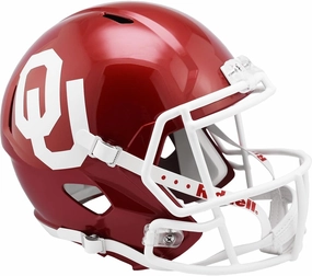 NCAA Oklahoma Sooners Full Size Speed Replica Helmet, Red, Medium