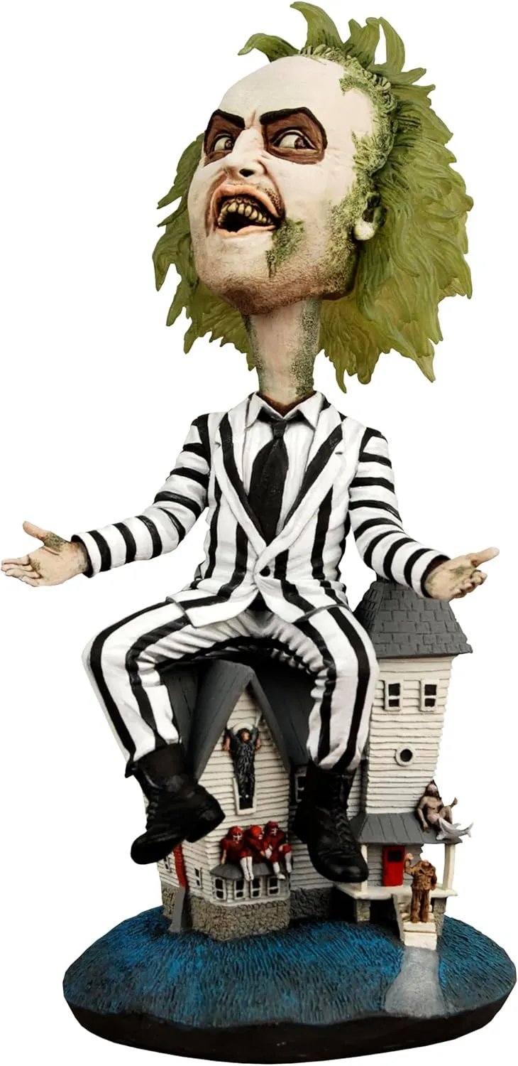 NECA Collectible Beetlejuice Boxed Head Knocker Figure, 8"