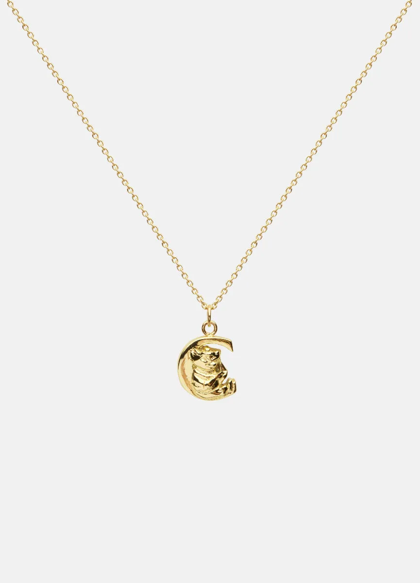Necklace | Moomin Letter C | Gold Plated
