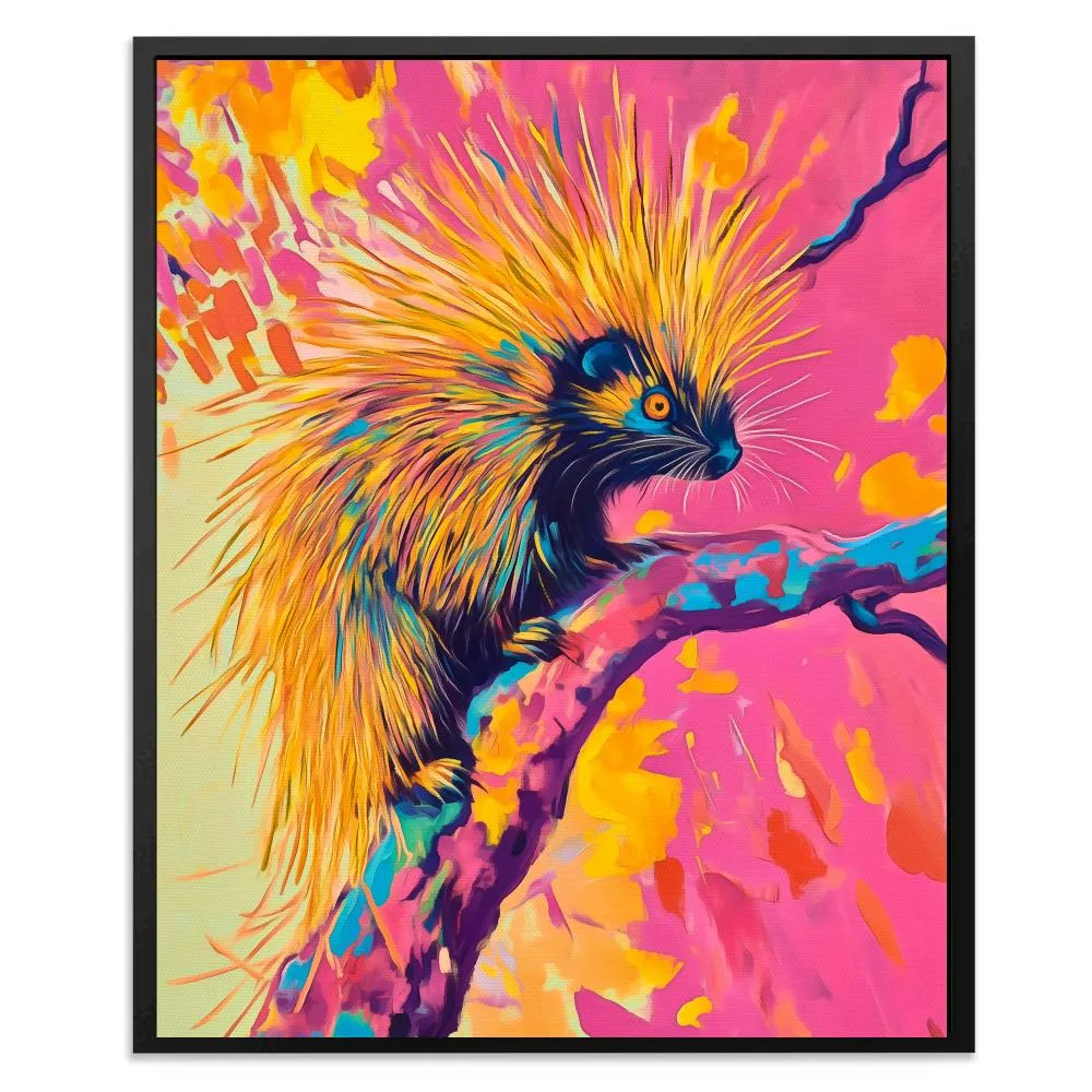 Neon Porcupine Glow