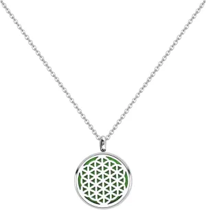 New 2025 Unisex 12Mm Aroma Locket Necklace Stainless Steel Aromatherapy Essential Oil Diffuser Perfume Pendant Decoration Jewelry Luxury with for You Accessories Trendy Creative for Women and Men
