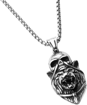 New 2025 Unisex Angel Satan Goat Head Pendant Hell Demon Eye Necklace Retro Gothic Punk Men'S Jewelry Accessories Fashion Trendy Creative Gift For Women And Men