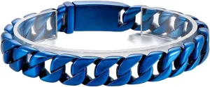 New 2026 12Mm Big Wide Heavy Chain Link Bracelet For Men His Punk Black 316L Stainless Steel Motorcycle Rider Jewelry Fashion Accessories Creative Gift
