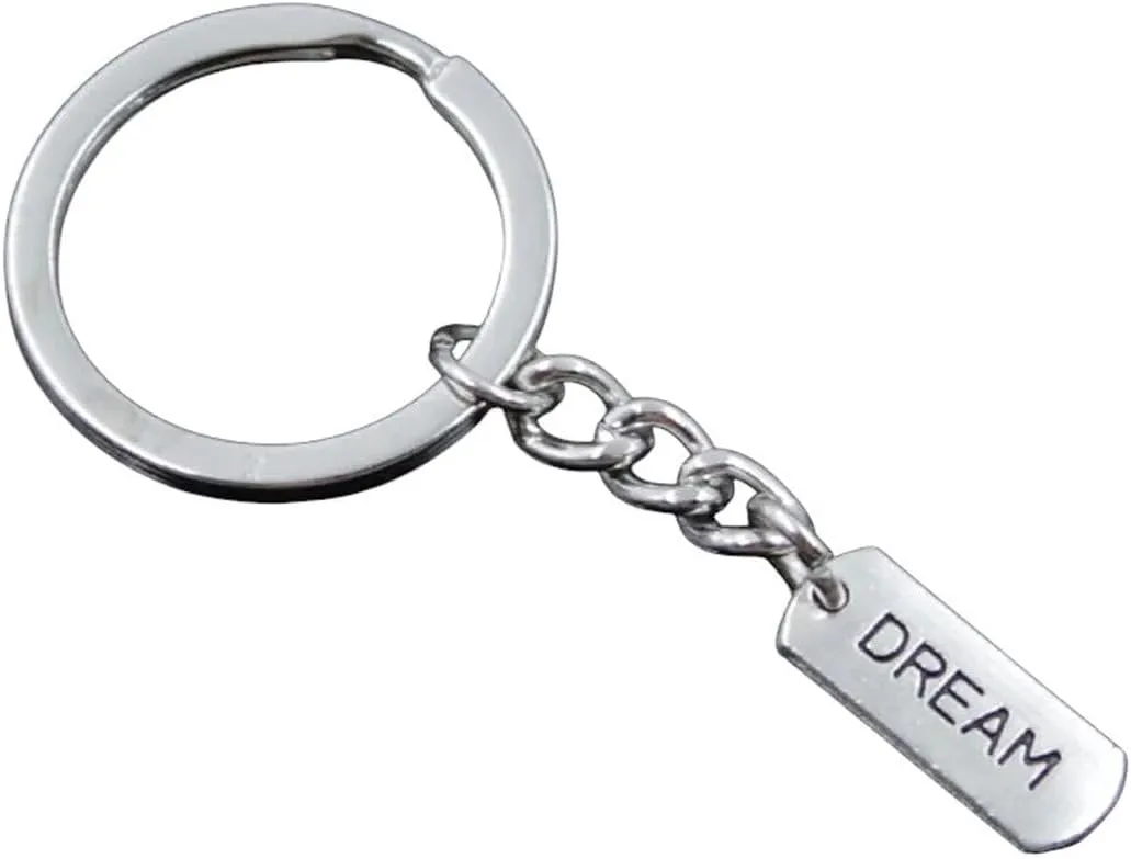 New 2026 Arrive 16Types Gift Fashion Men Keychain DIY Forever Faith Hope Love Blessed Believe Dream Fearless Family 21X8Mm Pendant Jewelry Trendy Accessories Creative