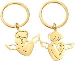 New 2026 Arrive Mom Family Keychain Mother Maternal Love Forever Heart Key Chain For Woman Men Jewelry Accessories Gift Fashion Trendy Creative