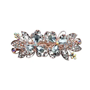 New 2026 Arrive New For High-Grade Purple Crystal Spring Hairpin Glittering Zircon Horizontal Clip Temperament Mother Fashion Hair Accessories Jewelry Gift Fashion Trendy Accessories Creative