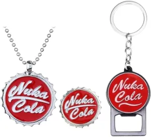 New 2026 Arrive Unisex Pip His Nuka Cola Radiation 4 Keychains Bottle Cap Opener Key Chain Women Men Car Keyring Jewelry Findings Accessories Fashion Trendy Creative Gift For Women And Men
