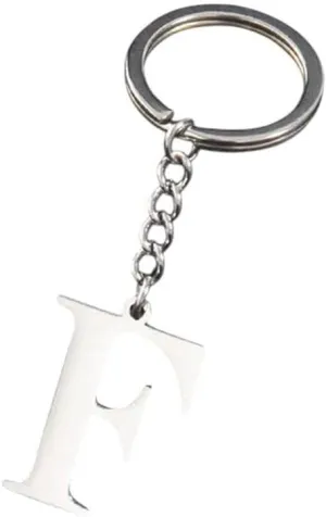 New 2026 Arrive Unisex Punk A-Z Letter Keychain For 26 Initials Alphabet Pendent Stainless Steel Key Chain Ring Handbag Jewelry Findings Diy Accessories Fashion Trendy Creative Gift Women And Men